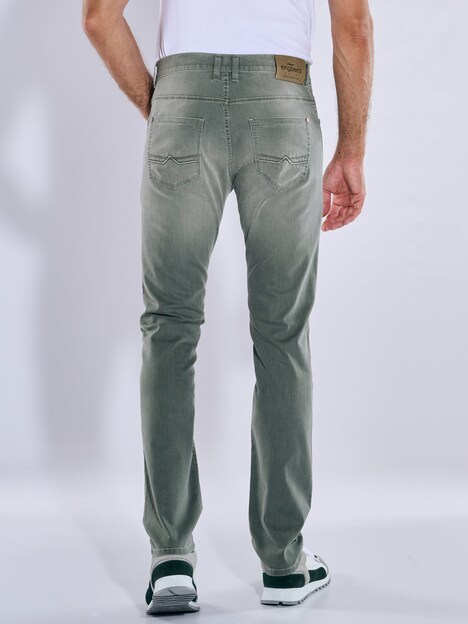 Herren Super-Stretch-Jeans regular , Hellgruen