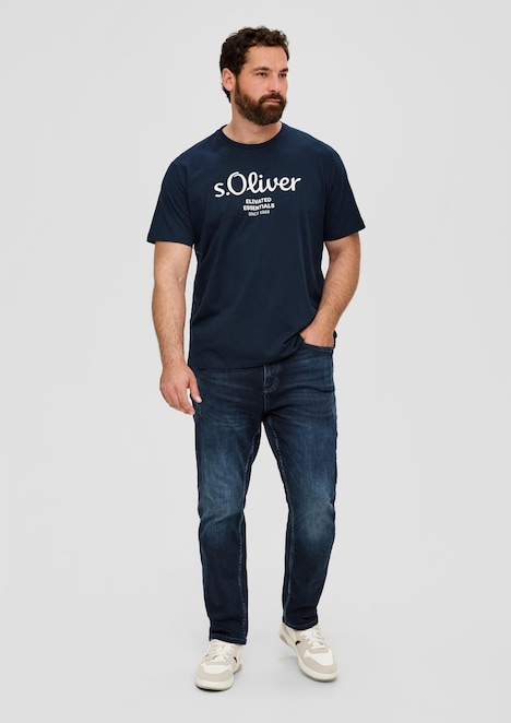 Baumwoll-T-Shirt mit Logo-Print