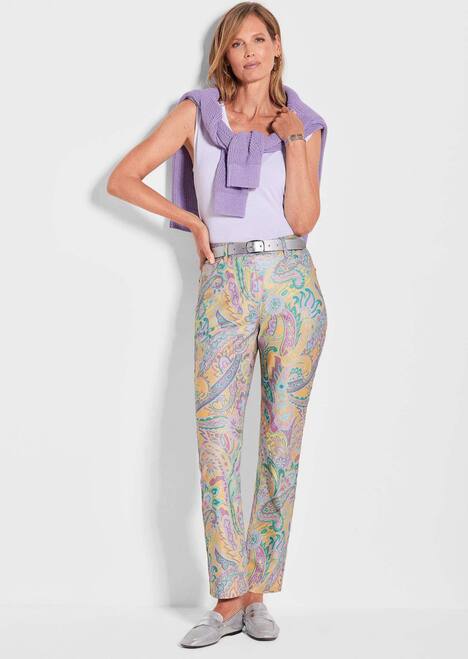 Elegante Hose LOUISA mit Paisley-Muster