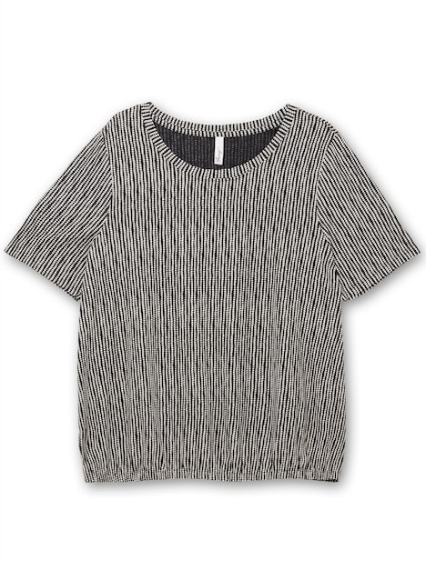 Rundhalsshirt Kurzarm Sonstiges Muster Ohne Kragen