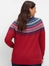Pullover Langarm Jacquard Sonstiges Muster Ohne Kragen