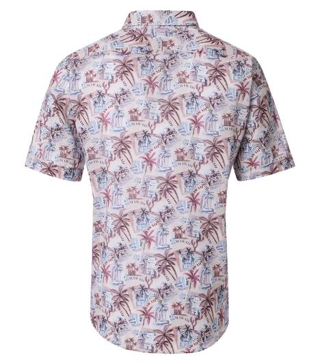 Freizeithemd Kurzarm Print Casual Fit