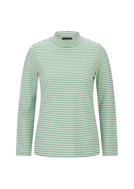 Ringelshirt mit Stehkragen