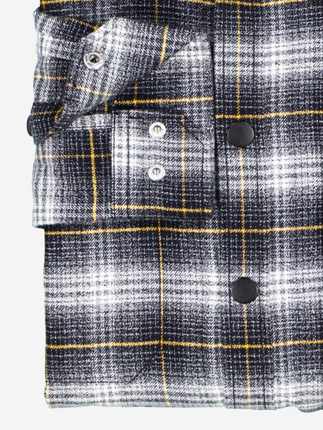 engbers Herren Langarm-Hemd gemustert , Schwarz