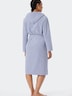 Schiesser Damen Bademantel Feather Terry - grau