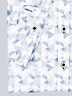 Herren Kurzarm-Hemd gemustert , Hellblau