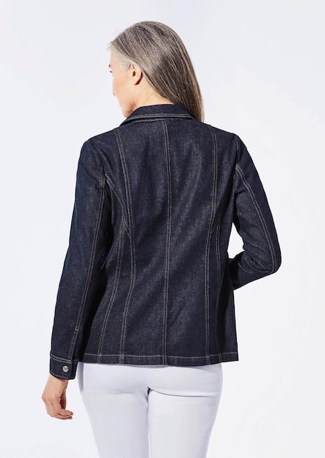 Jeansjacke mit sportlichen Details