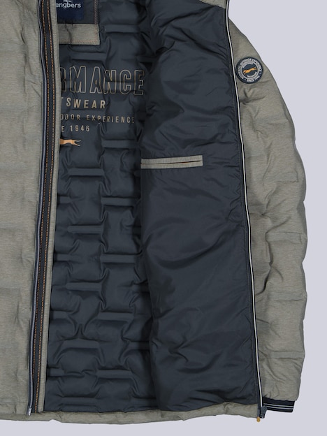Herren Steppjacke , Khaki