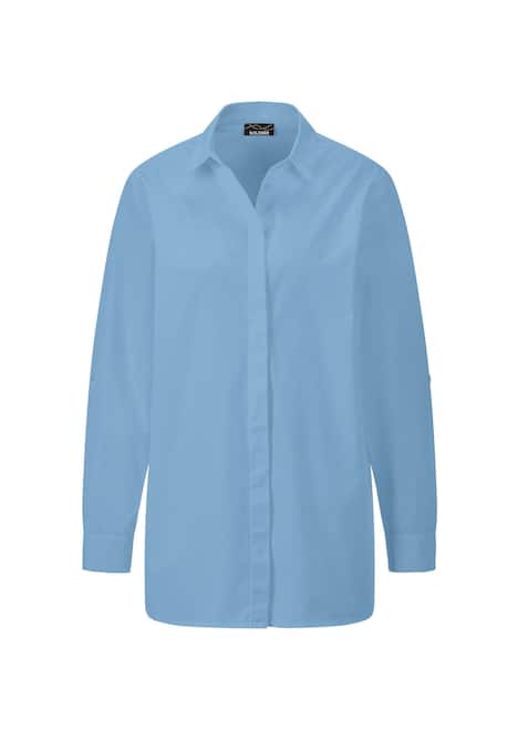 Baumwollbluse mit Hemdkragen
