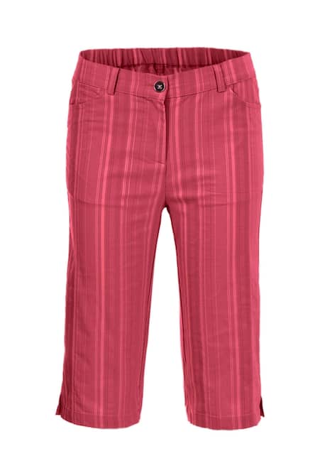 Bermuda in strukturierter elastischer Ware