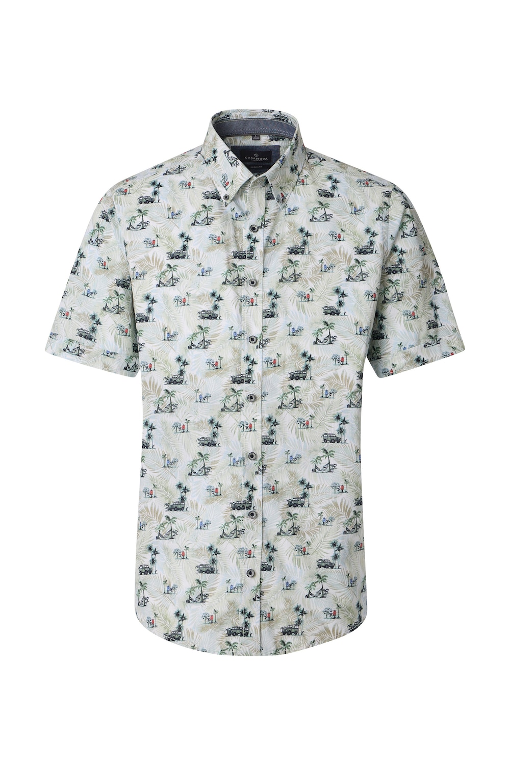 Freizeithemd Kurzarm Print Casual Fit