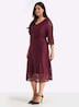 Webkleid 3/4-Arm