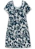 Jerseykleid Kurzarm Blumen