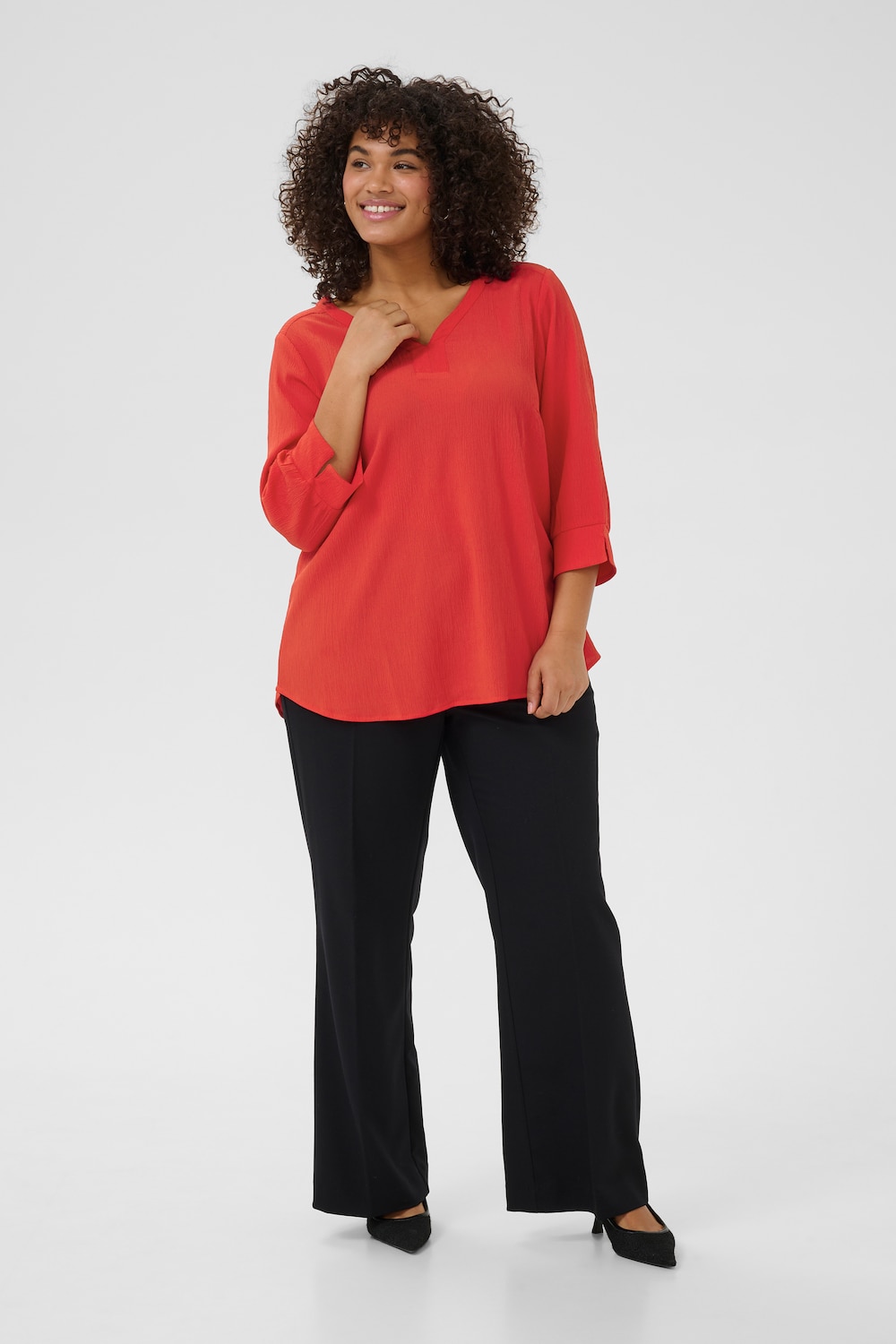 Langarm-Bluse Regular fit
