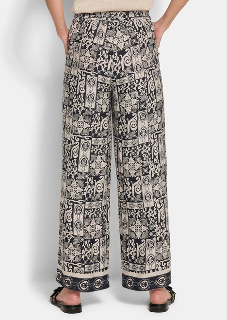 Viskosehose mit Bicolor-Druck