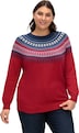Pullover Langarm Jacquard Sonstiges Muster Ohne Kragen