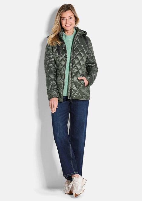 Steppjacke mit Rautenmuster