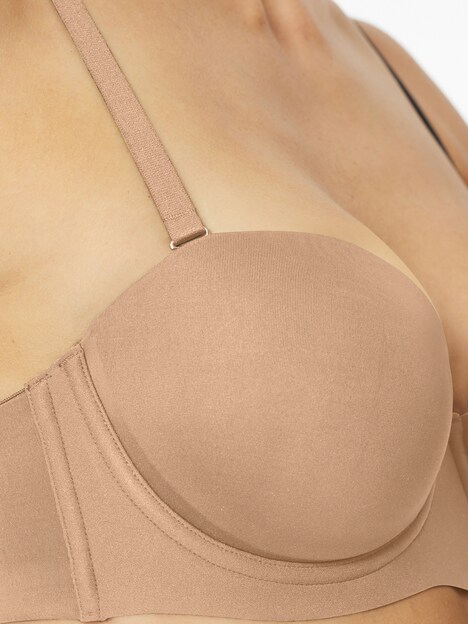 Schiesser Damen Bügel-BH Bandeau mit Schale - Unique Micro - maple