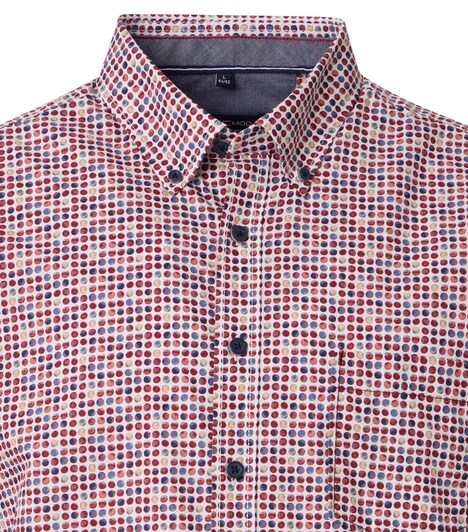 Freizeithemd Kurzarm Print Casual Fit