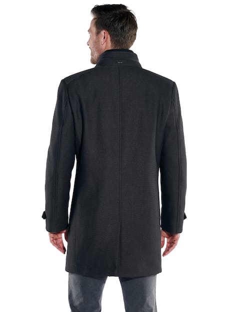 engbers Herren Mantel mit heraustrennbarem Inlet , Anthrazit