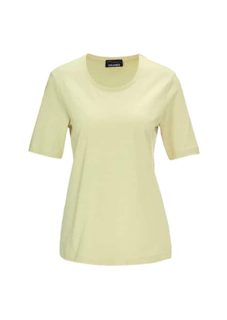 Basic Baumwollshirt mit kurzem Arm