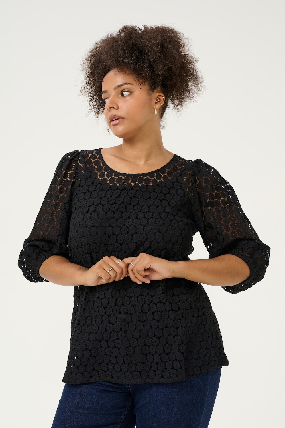 Langarm-Bluse Regular fit