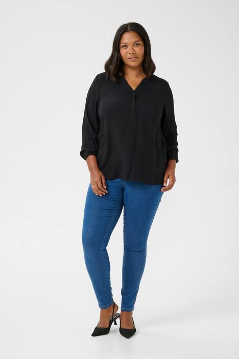 Langarm-Bluse Regular fit