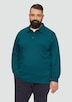 Strukturiertes Langarm-Poloshirt im Relaxed Fit