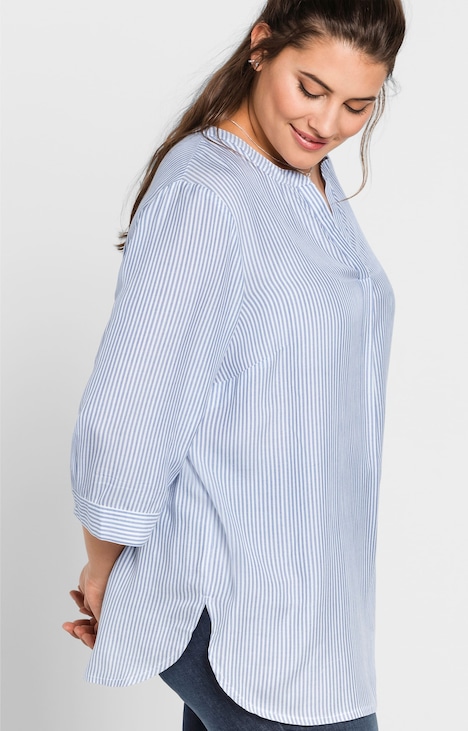 Tunika 3/4-Arm Uni Ohne Kragen