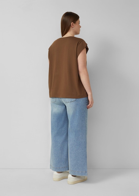 Baumwollshirt mit kleinem Print