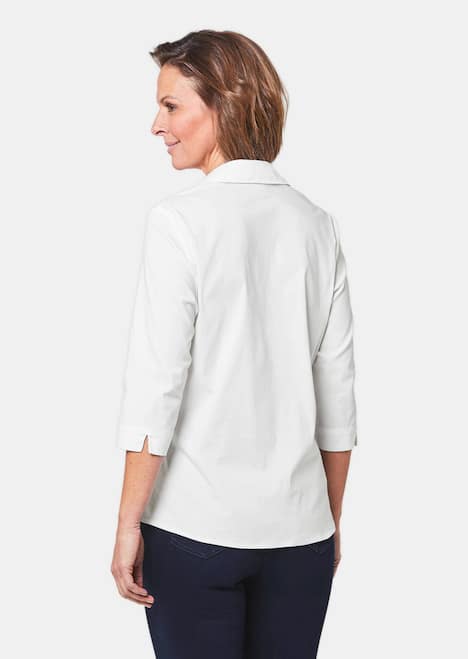 Stretchbequeme Bluse mit Baumwolle
