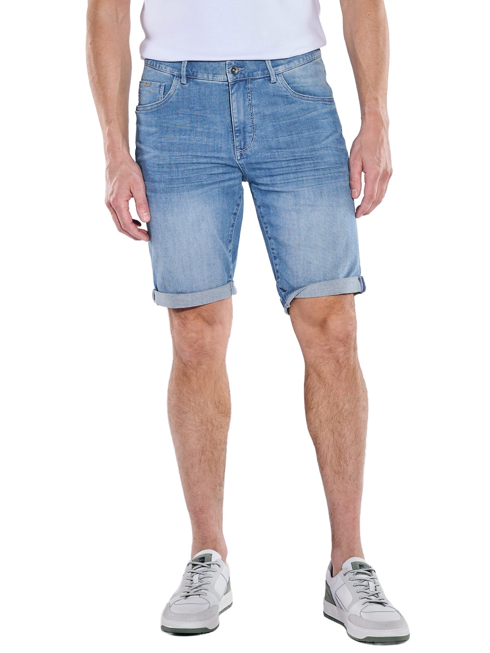 Herren Denim Shorts , Mittelblau