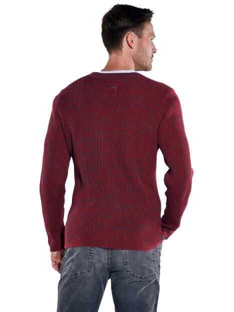 engbers Herren Pullover regular , Tomatenrot