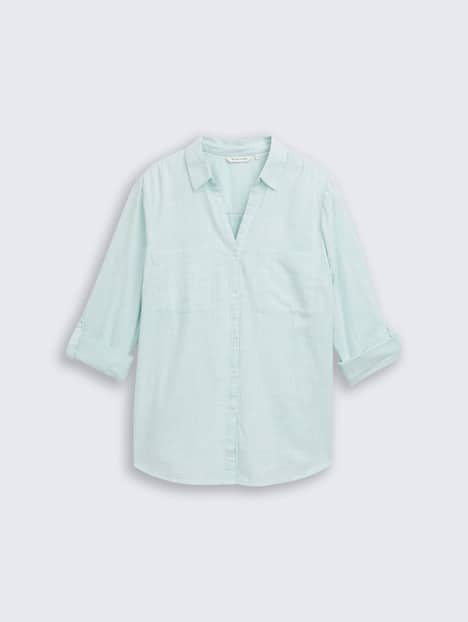 Bluse mit Brusttaschen