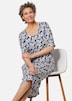 Elastisches Jerseykleid mit modischem Druck