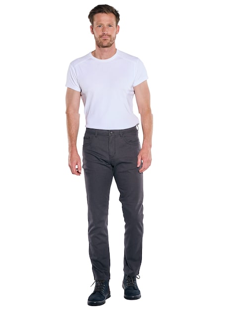 Herren Hose straight , Anthrazit