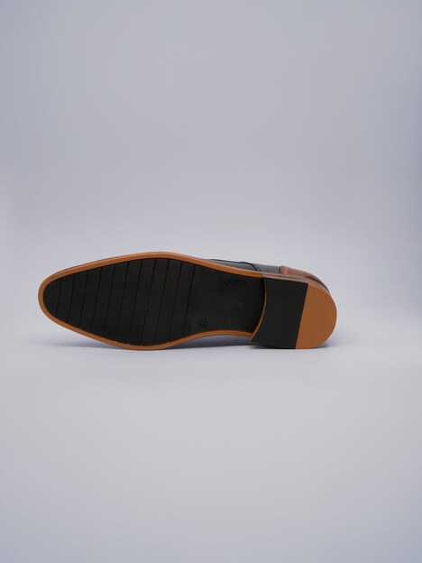 Herren Halbschuh aus Leder , Saphirblau