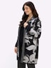 Long-Strickjacke Longstrickjacke mit Jaquardmuster Langarm Schalkragen