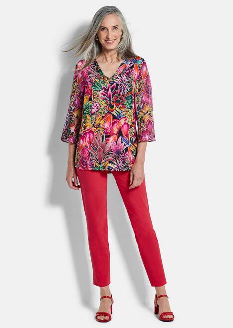 Elegante 7/8-Hose mit Schlupfbund