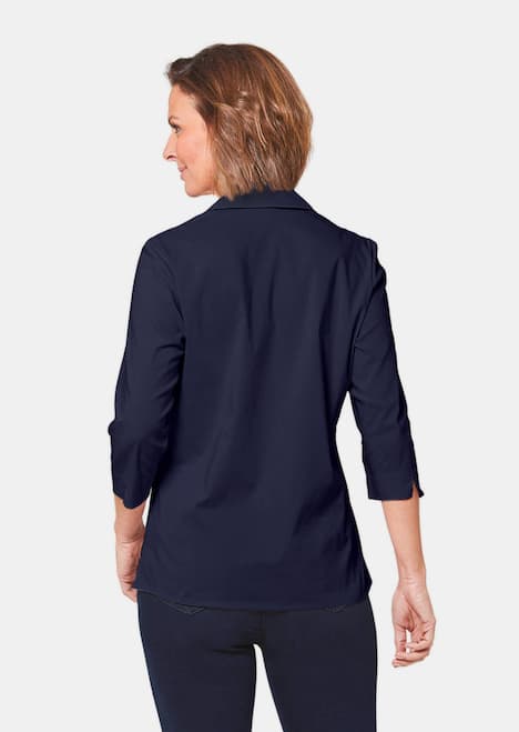 Stretchbequeme Bluse mit Baumwolle