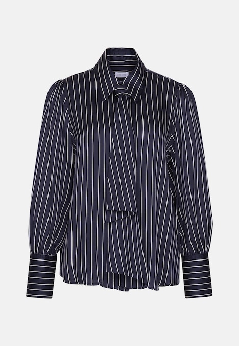 Damen Ausgestellte Bluse - Gestreift