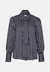 Damen Ausgestellte Bluse - Gestreift