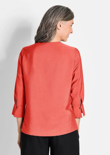 GOLDNER Blouse met ronde hals Blouse met ronde hals in viscosemix met structuur