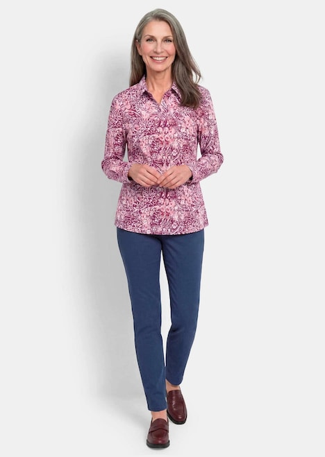 Hemdbluse mit Paisley-Druck