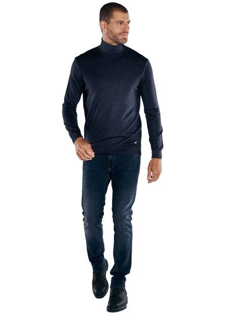 engbers Herren Pullover mit Rollkragen , Marineblau