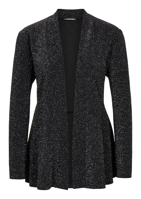 Glänzender Festblazer mit Schalkragen