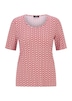 Jersey shirt met minimalistisch ruitpatroon