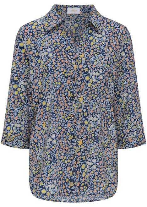 GOLDNER Blouse Onderhoudsarme blouse met 3/4-mouwen