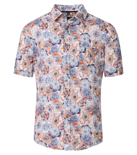 Leinenhemd Print Casual Fit