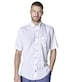 Leinenhemd kurzarm uni Casual Fit